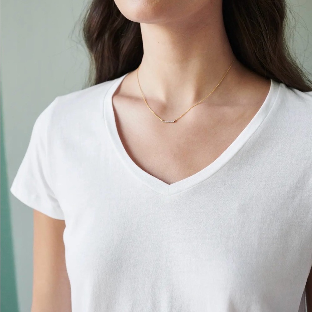 Quince Cotton Modal V-Neck Tee XS